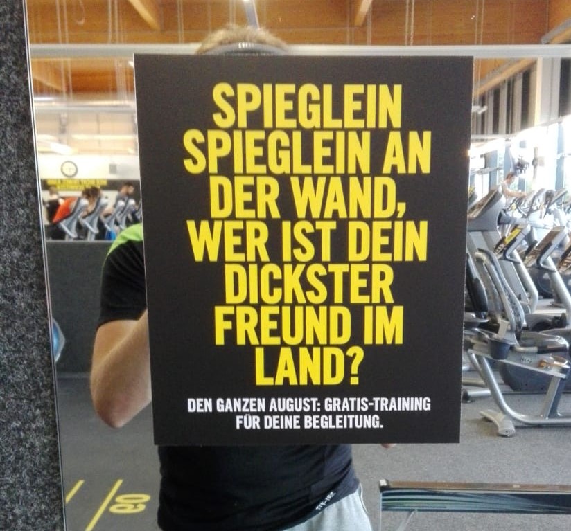 fitness werbetext aktion