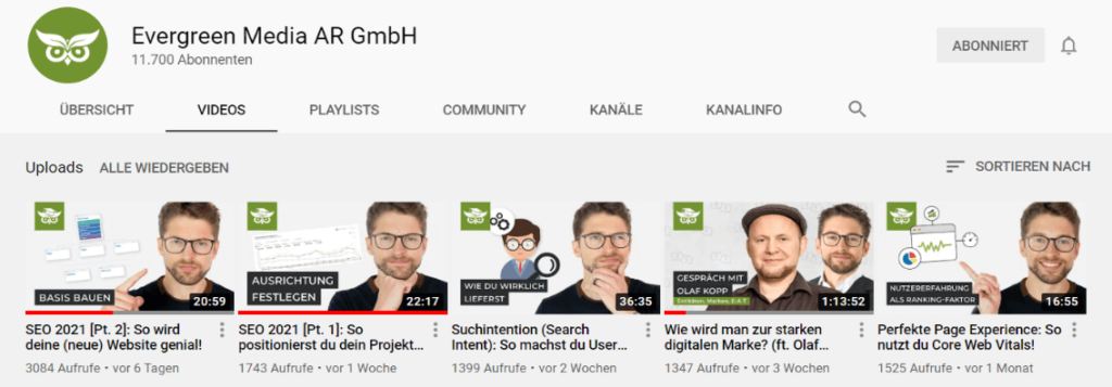 Youtube als Kanal für Thought Leader nutzen