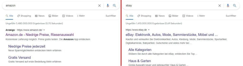 vergleich search ads unternehmen